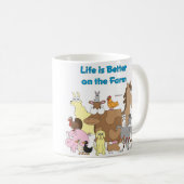 Verbessern Sie auf dem Bauernhof Kaffeetasse (VorderseiteRechts)