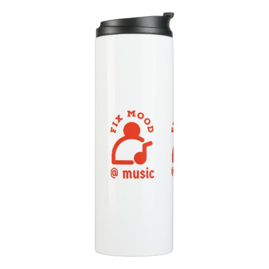 Verbessern Sie die Stimmung durch die Musik Therma Thermosbecher (Nach links gedreht)