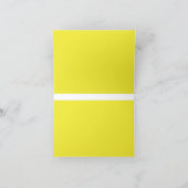 Verbessern Sie Ihr Design mit gelbem Hintergrund Dankeskarte (Innenseite)