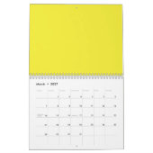 Verbessern Sie Ihr Design mit gelbem Hintergrund Kalender (Mär 2027)