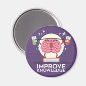 Verbessern Sie Ihr Wissen Magnet (Vorderseite/Rückseite)