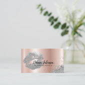 Verbessern Sie Ihre Lippen mit Präzision und Stil Visitenkarte (Stehend Vorderseite)