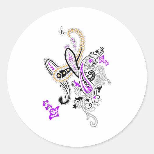 Verbessern Sie Ihre Marke mit klassischen Round-St Runder Aufkleber (Vorderseite)