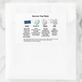 Verbessern Sie Ihre Maskenpapieraufkleber Rechteckiger Aufkleber (Tasche)