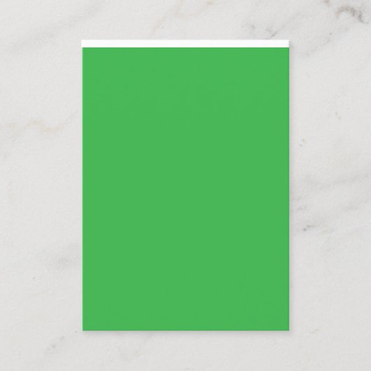 Verbessern Sie Ihre Website mit einem grünen Hinte Visitenkarte (Vorderseite)