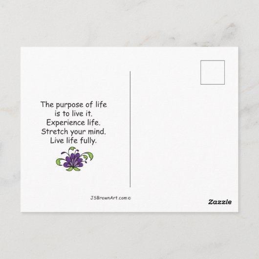 Verbessern Sie Ihren Geist_ Postkarte (Rückseite)