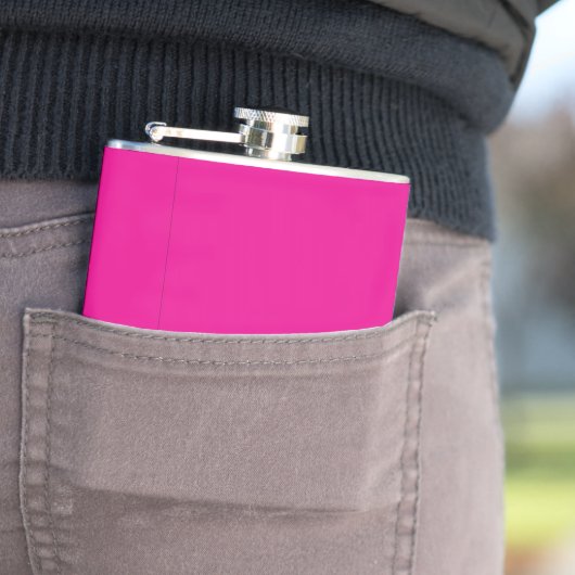 Verbessern Sie Ihren Platz mit einem rosa Hintergr Flachmann (Beispiel)