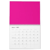 Verbessern Sie Ihren Platz mit einem rosa Hintergr Kalender (Mär 2027)