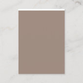 Verbessern Sie Ihren Wohnzimmerstil mit einem Brau Visitenkarte (Rückseite)