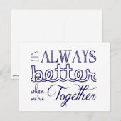 Verbessern Sie immer wann Postkarte (Vorne/Hinten)