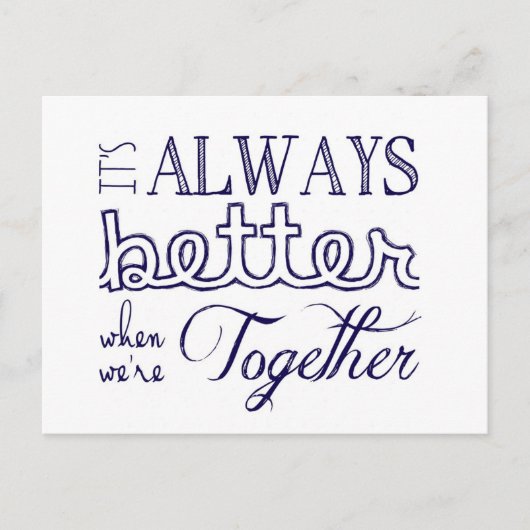 Verbessern Sie immer wann Postkarte (Vorderseite)