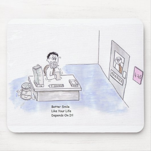Verbessern Sie Lächeln Mousepad (Vorne)