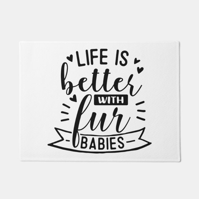 Verbessern Sie mit Pelzbabys Fußmatte (Vorderseite)