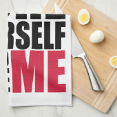 Verbessern Sie, um sich als zu bohren, MICH zu Geschirrtuch (Viertel Falte)