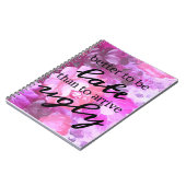 Verbessern Sie, um spät zu sein als anzukommen Notizblock (Linke Seite)