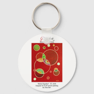 Verbessern Sie zusammen Schlüsselanhänger