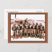 (Verbessert) Die Flugzeuge von Tuskegee Postkarte (Vorne/Hinten)