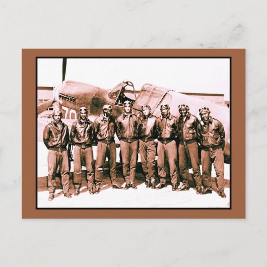 (Verbessert) Die Flugzeuge von Tuskegee Postkarte (Vorderseite)