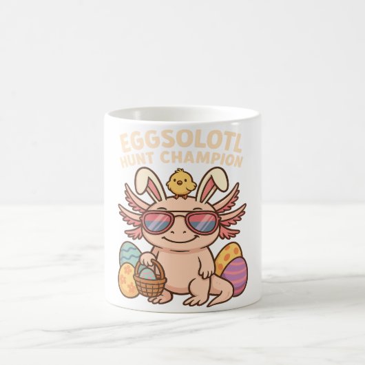 verbessert): Eggsolotl Hunt Champion - Funny Niedl Kaffeetasse (Mittel)