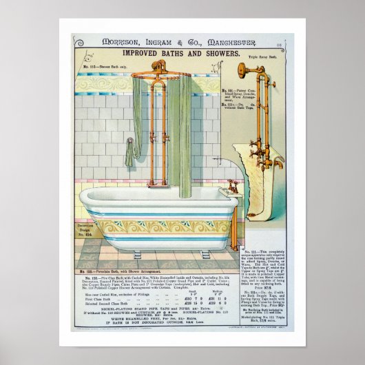 Verbesserte Bäder und Duschen aus einem san Katalo Poster (Vorne)