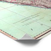 Verbesserte Karte Indiens veröffentlicht 1820 in L Poster (Ecke)