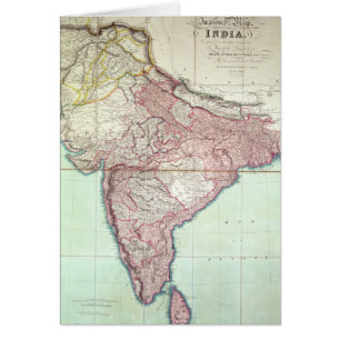 Verbesserte Karte von Indien veröffentlichte in