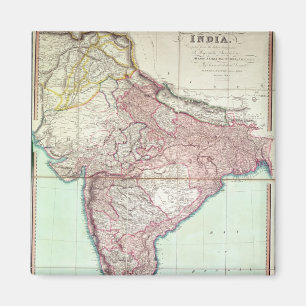 Verbesserte Karte von Indien veröffentlichte in Magnet