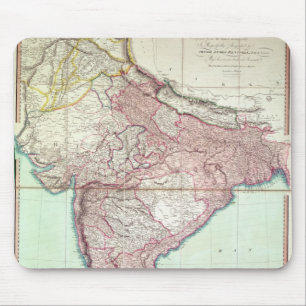 Verbesserte Karte von Indien veröffentlichte in Mousepad