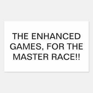 VERBESSERTE SPIELE MASETER RASSE Hankamer Artjunkh Rechteckiger Aufkleber