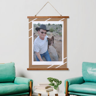 Verbesserte Tapisserie aus Holz Wandteppich Mit Holzrahmen