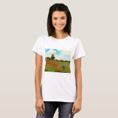 Verbessertes Mohnfeld von Claude Monet T-Shirt (Vorne ganz)