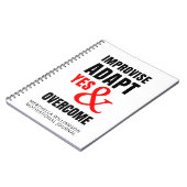 VERBESSERUNG DER JA-ANPASSUNG UND ÜBERWINDEN Motiv Notizblock (Linke Seite)