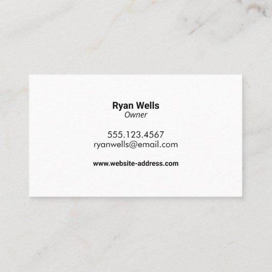 Verbesserung der Zuhause Visitenkarte (Rückseite)