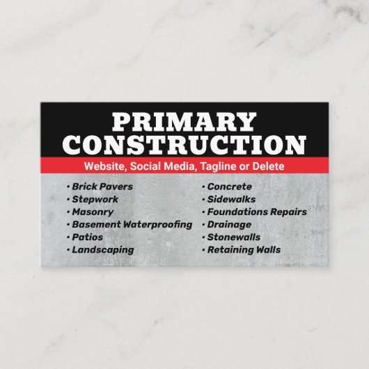 Verbesserung der Zuhause Visitenkarte (Vorderseite)