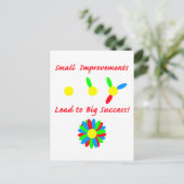 Verbesserung des Erfolgs Postkarte (Stehend Vorderseite)