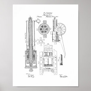 Verbesserung in rotierendem Batterie-Gewehre Poster