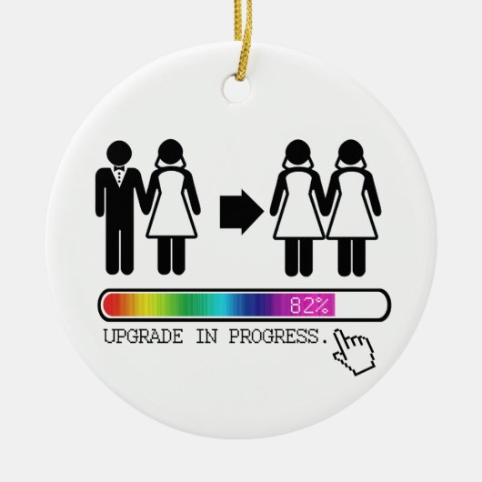 VERBESSERUNG ZUR LESBE KERAMIKORNAMENT (Vorne)