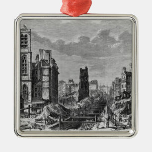 Verbesserungen nach Paris Silbernes Ornament