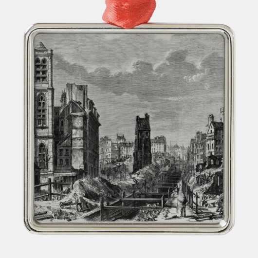 Verbesserungen nach Paris Silbernes Ornament (Vorne)