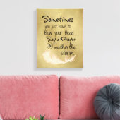 Verbeugen Sie Ihren Kopf und erleben Sie das Storm Leinwanddruck (Insitu (Wohnzimmer))