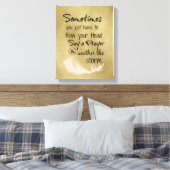 Verbeugen Sie Ihren Kopf und erleben Sie das Storm Leinwanddruck (Insitu (Schlafzimmer))