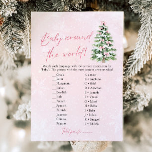 Verbeugungen Weihnachts-Baby auf der ganzen Welt B Einladung