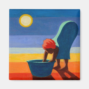 Verbiegende Frau 2005 Magnet