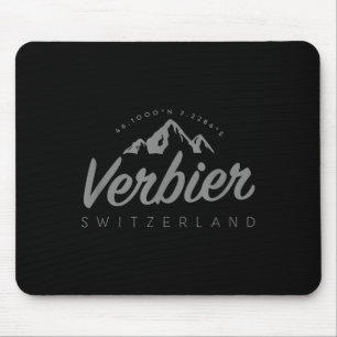 Verbier Bergurlaub Skifahren Schweiz Mousepad