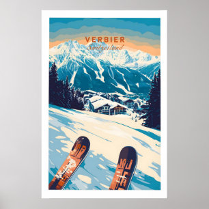 Verbier Print Schweiz 1 Poster