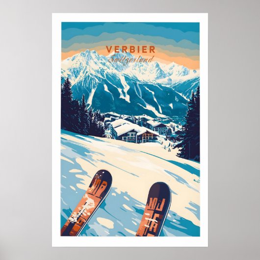 Verbier Print Schweiz 1 Poster (Vorne)