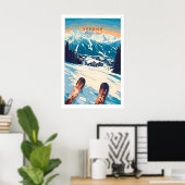 Verbier Print Schweiz 1 Poster (Heimbüro)