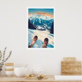 Verbier Print Schweiz 1 Poster (Küche)