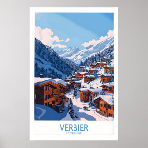 Verbier-Reiseposter 1 Poster