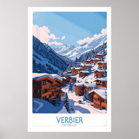 Verbier-Reiseposter 1 Poster (Vorne)